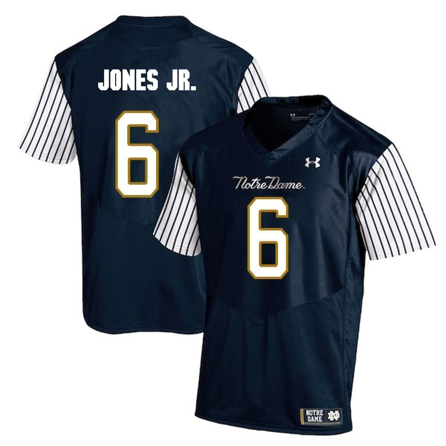 Tony Jones Notre Dame Fighting Irish Football Jersey Navy Stripe