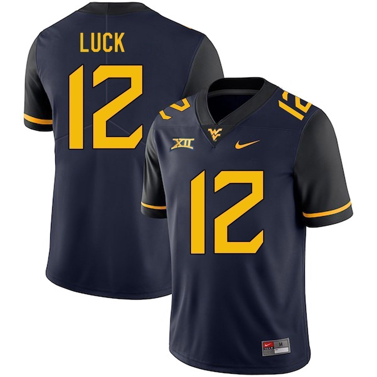 Oliver Luck West Virginia Mountaineers Football Jersey - Navy