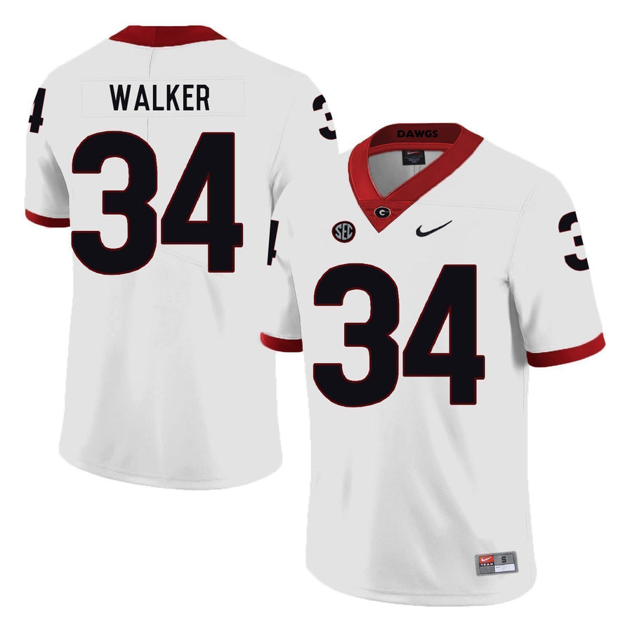 Herschel Walker Georgia Bulldogs Football Jersey White