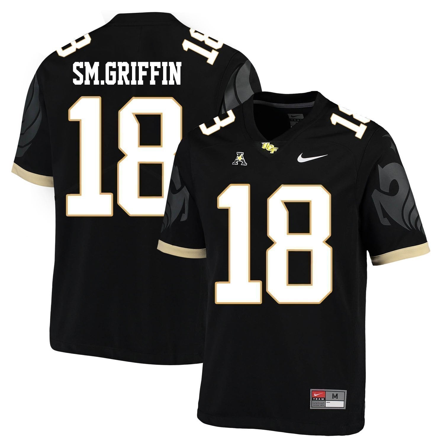 SM.Griffin UCF Knights Football Jersey Black