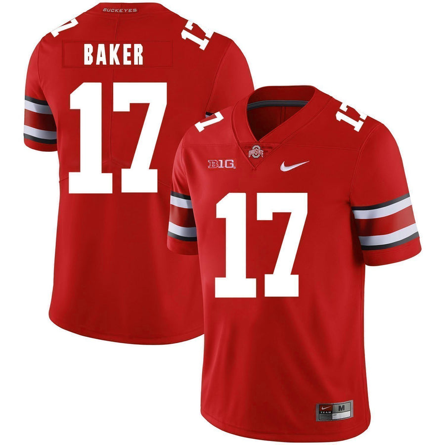 Jerome Baker Ohio State Buckeyes Football Jersey - Red