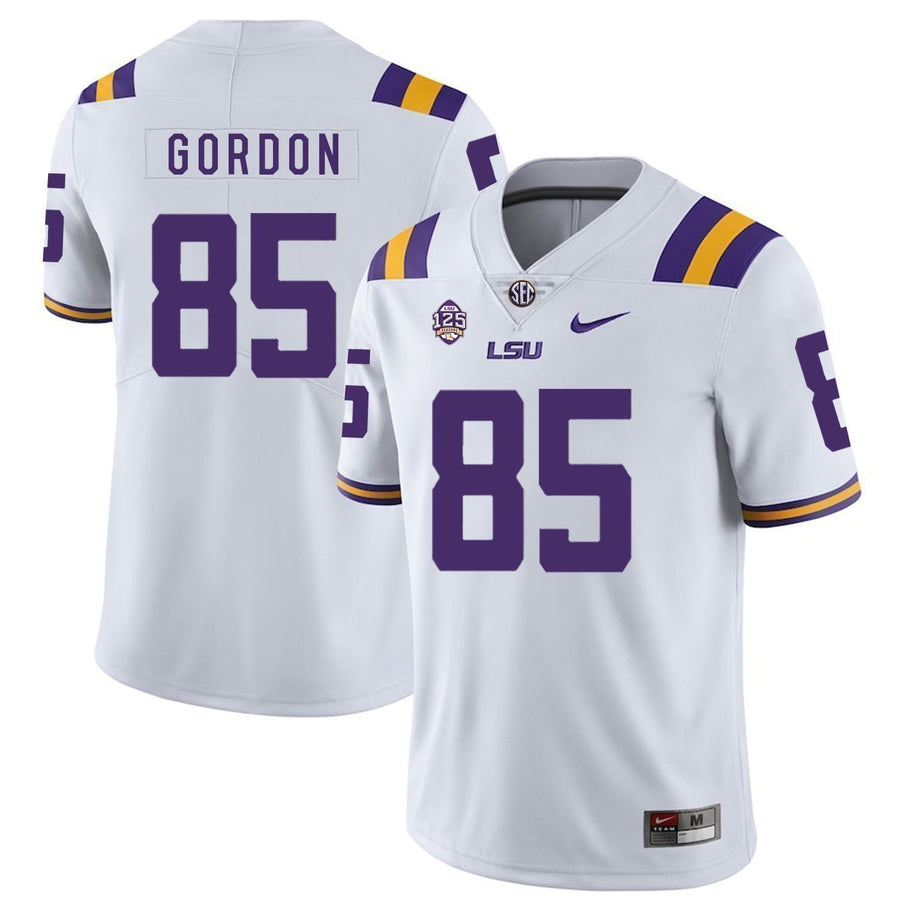 Dillon Gordon LSU Tigers Football Jersey - White