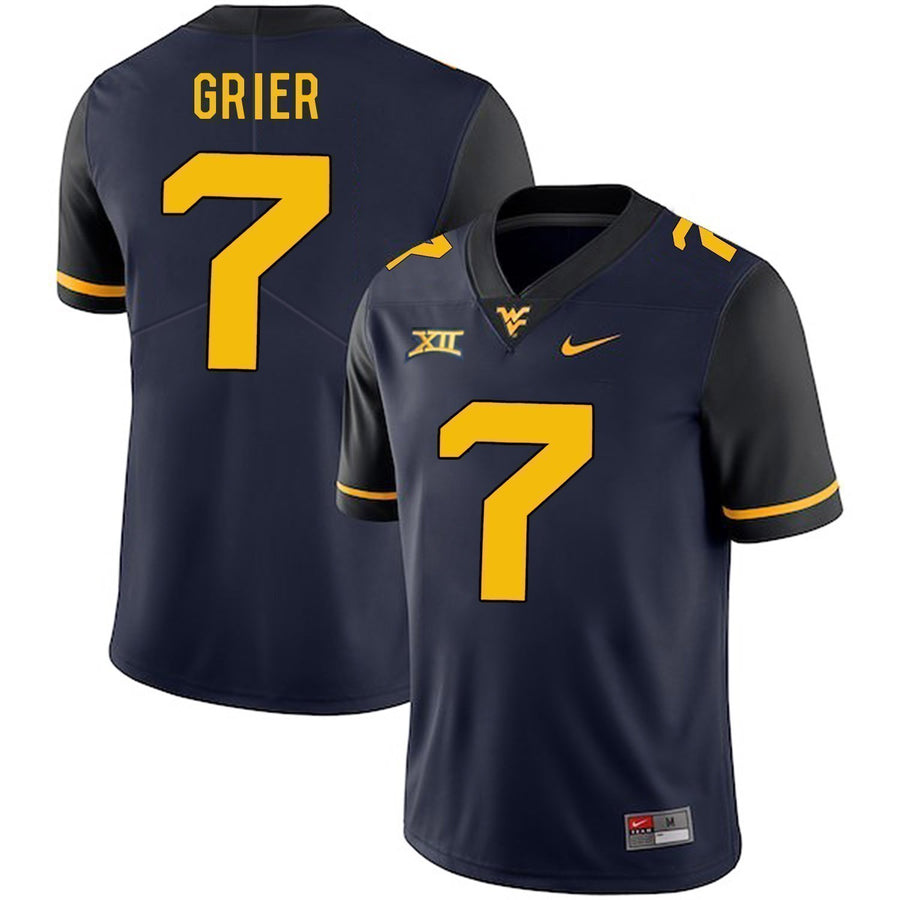 Will Grier West Virginia Mountaineers Football Jersey - Navy