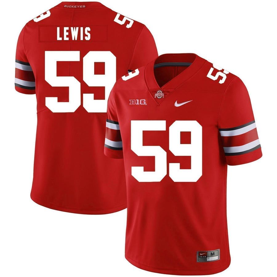 Tyquan Lewis Ohio State Buckeyes Football Jersey - Red