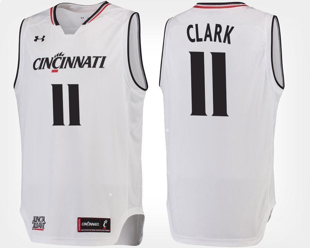 Gary Clark Cincinnati Bearcats Basketball Jersey-White