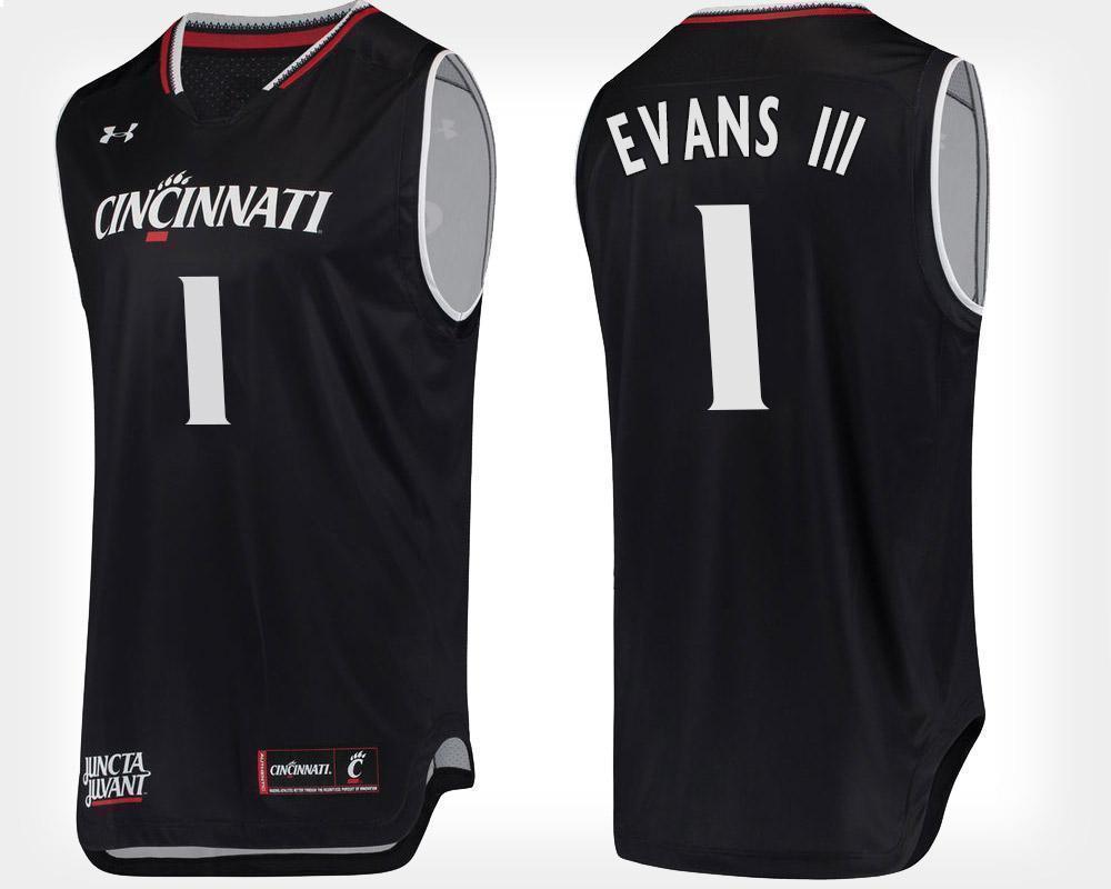 Jacob Evans III Cincinnati Bearcats Basketball Jersey-Black