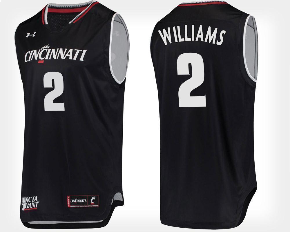 Keith Williams Cincinnati Bearcats Basketball Jersey-Black