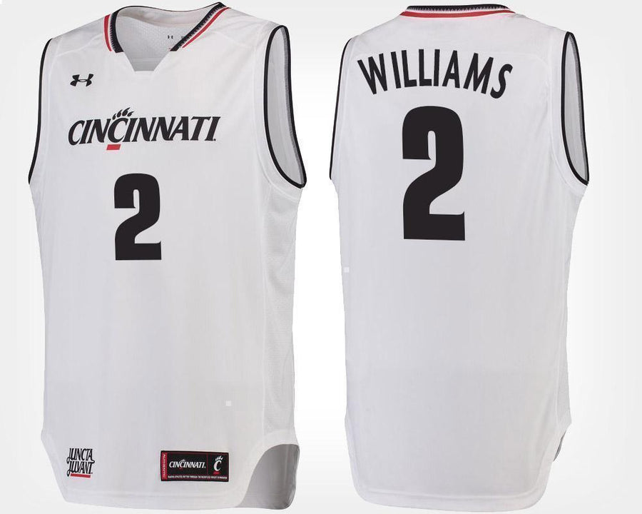 Keith Williams Cincinnati Bearcats Basketball Jersey-White