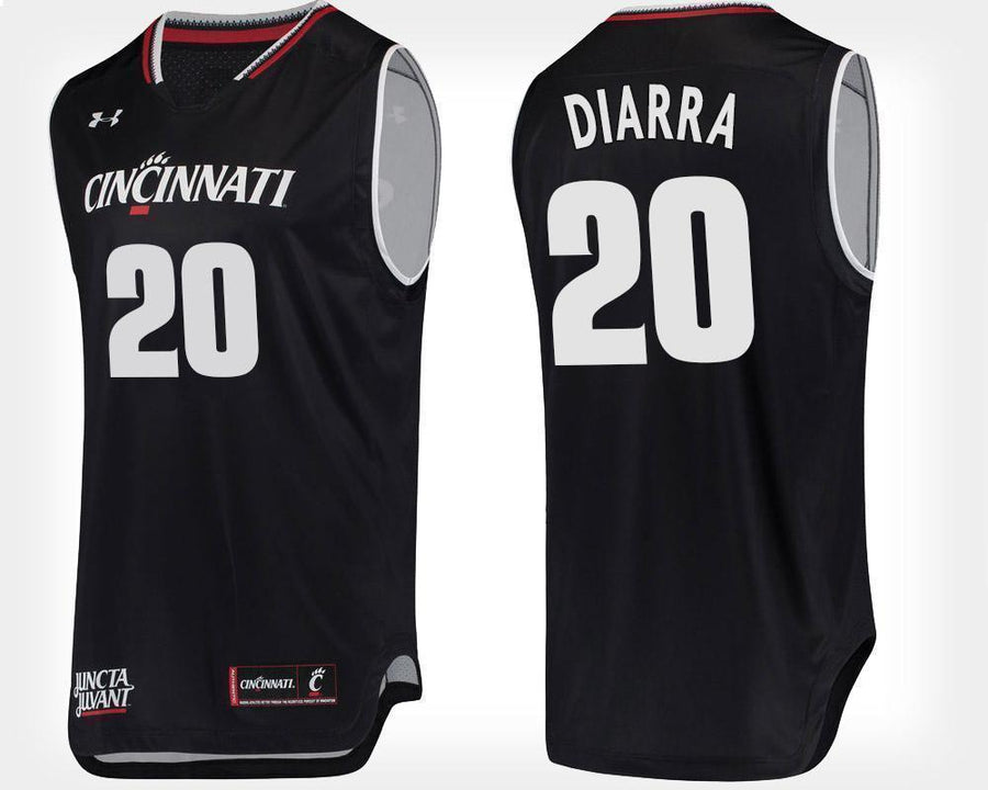 Mamoudou Diarra Cincinnati Bearcats Basketball Jersey-Black