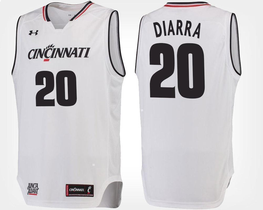 Mamoudou Diarra Cincinnati Bearcats Basketball Jersey-White