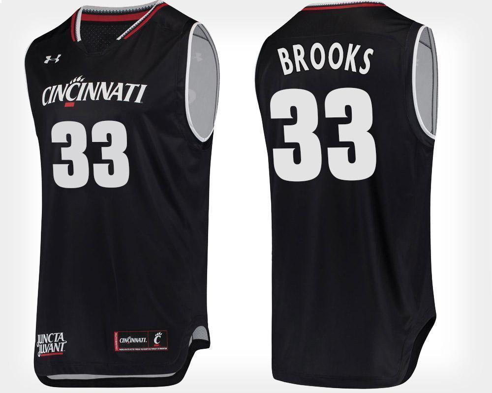 Nysier Brooks Cincinnati Bearcats Basketball Jersey-Black