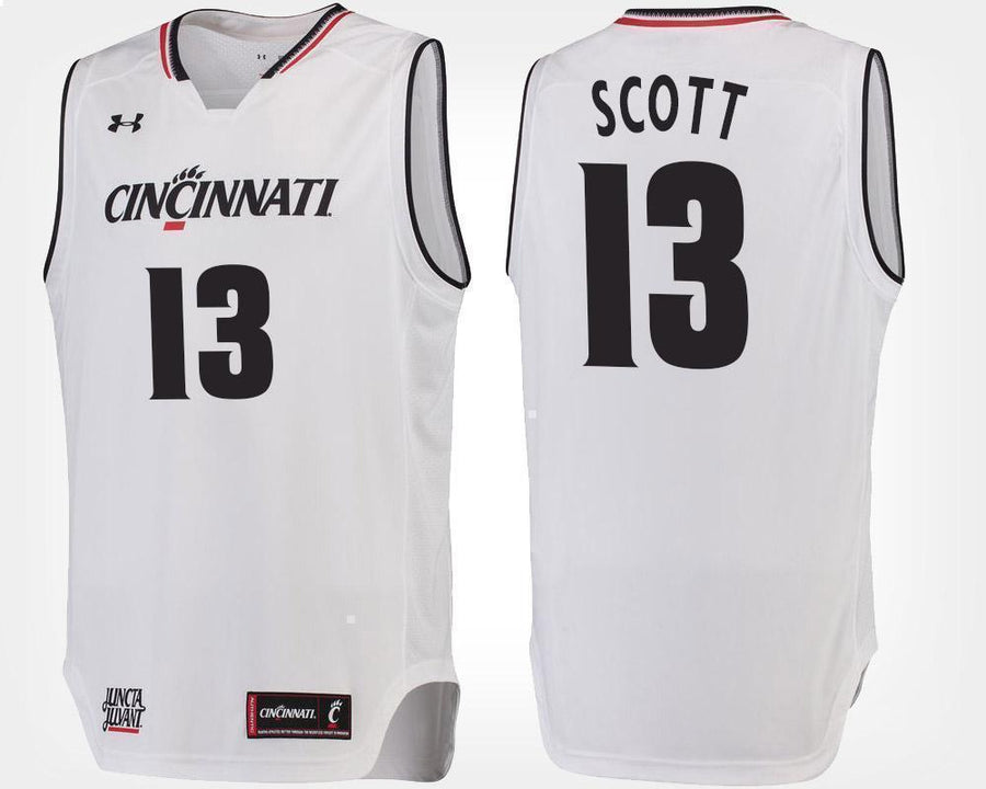 Tre Scott Cincinnati Bearcats Basketball Jersey-White