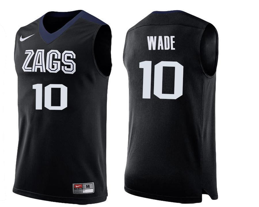 Jesse Wade Gonzaga Bulldogs Basketball Jersey - Black