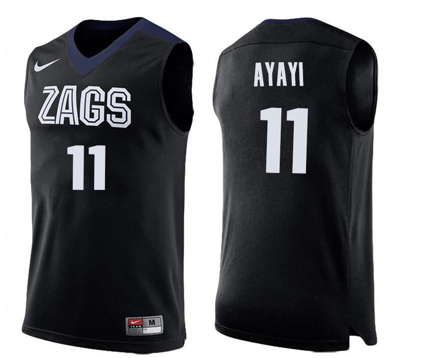 Joel Ayayi Gonzaga Bulldogs Basketball Jersey - Black