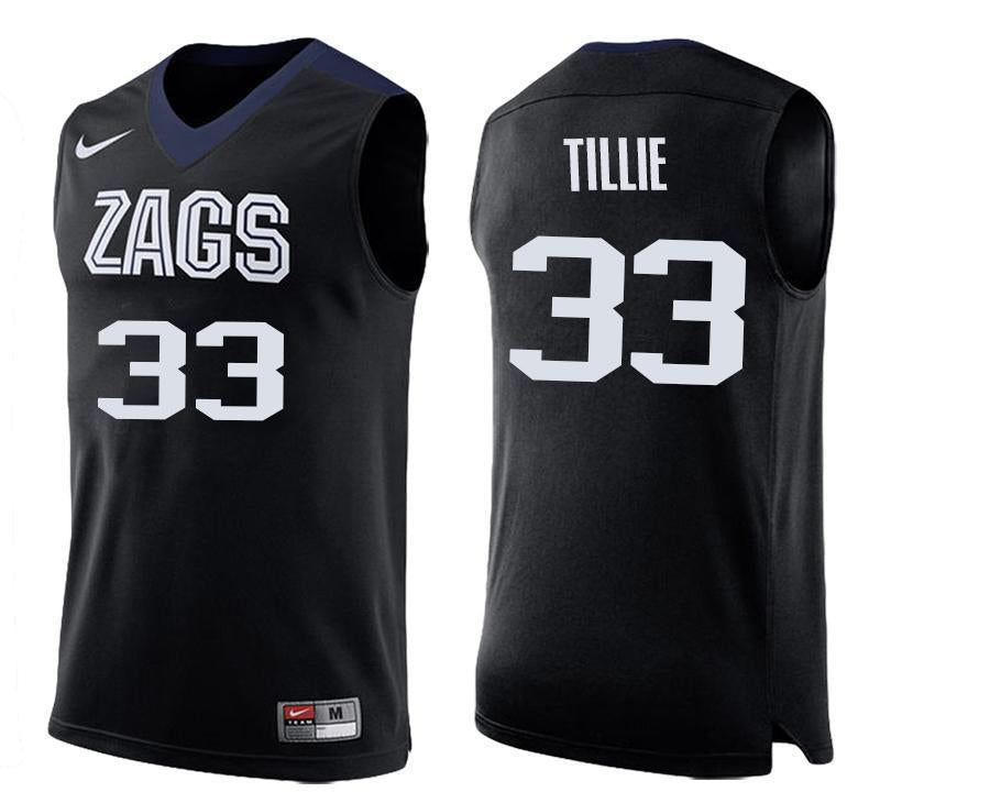 Killian Tillie Gonzaga Bulldogs Basketball Jersey - Black
