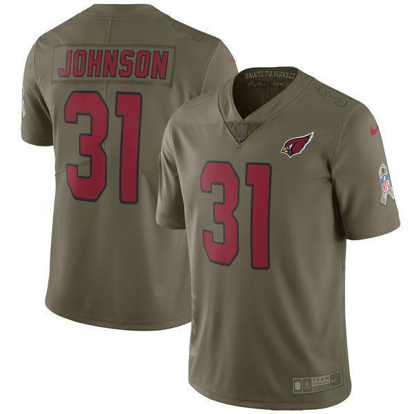 David Johnson Arizona Cardinals Salute To Service Limited Jersey - Olive
