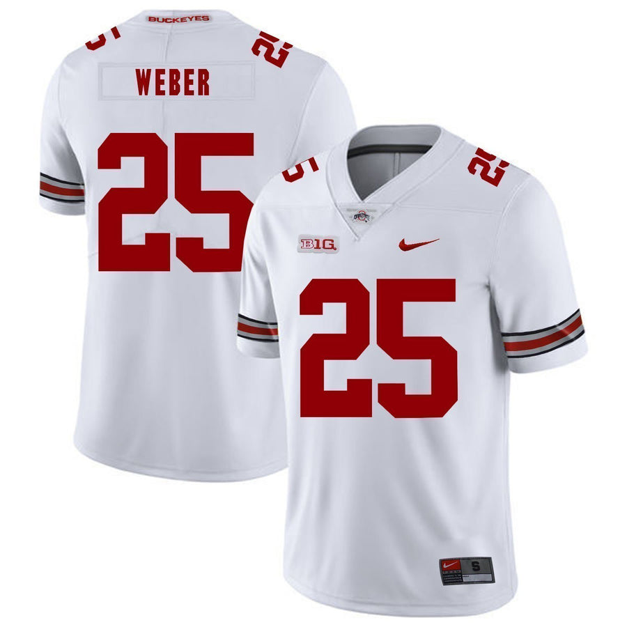 Mike Weber Ohio State Buckeyes Football Jersey - White