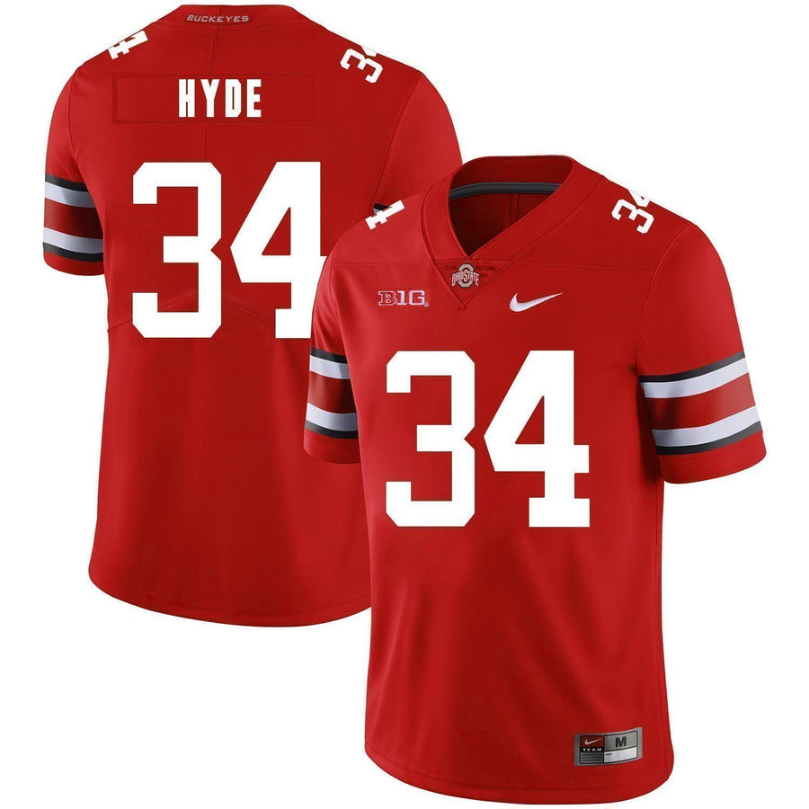 Carlos Hyde Ohio State Buckeyes Football Jersey - Red