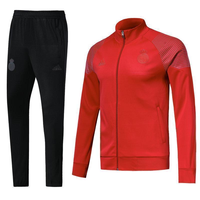 Real Madrid Red Tracksuit Training Jackets and Pants 2018/19