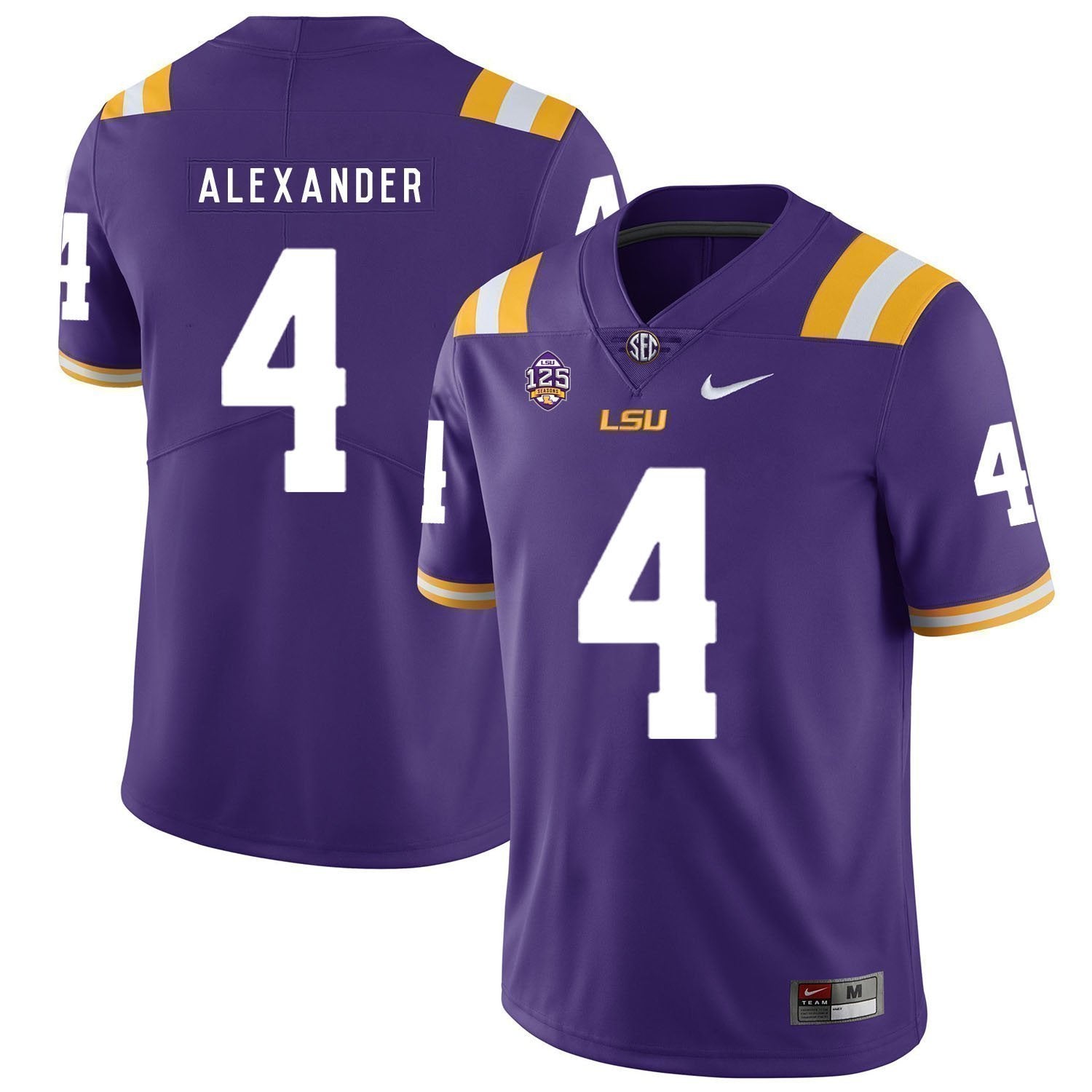 Kwon Alexander LSU Tigers Football Jersey - Purple