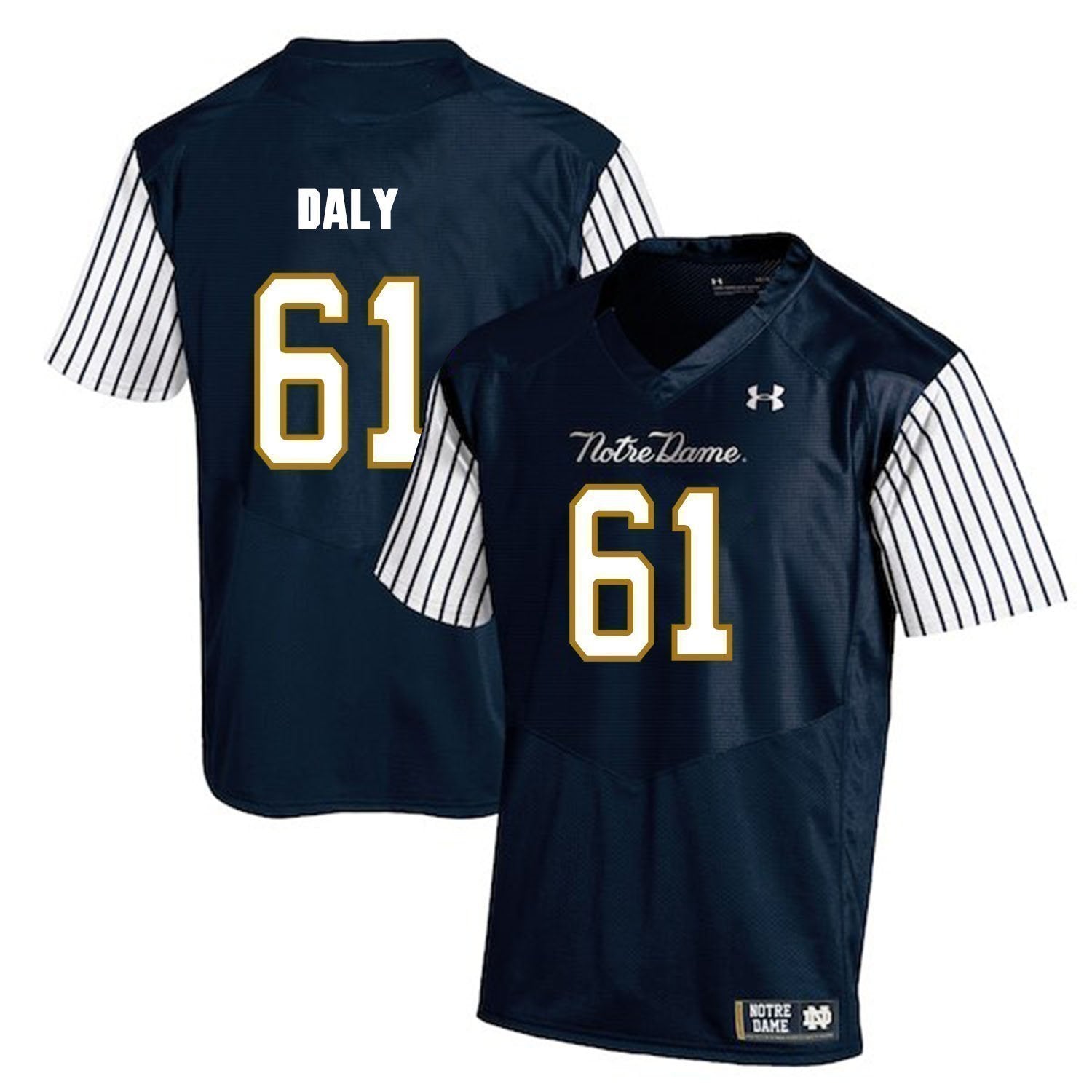 Scott Daly Notre Dame Fighting Irish Football Jersey Navy Stripe