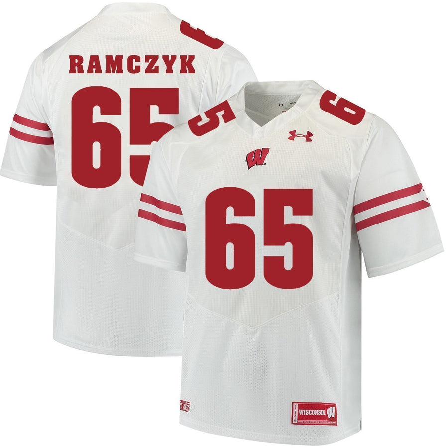 Ryan Ramczyk Wisconsin Badgers Football Jersey White