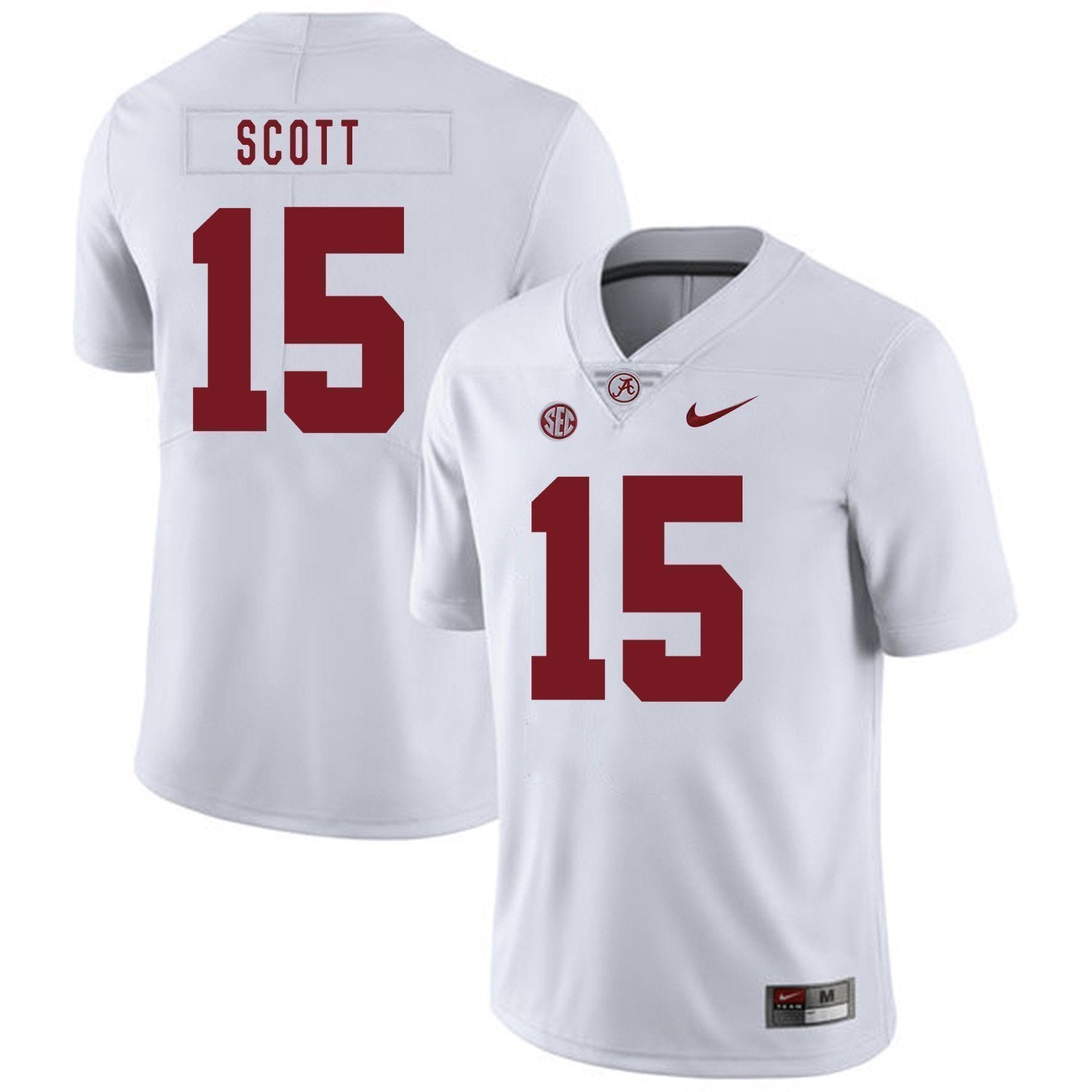 JK Scott Alabama Crimson Tide Football Jersey-White