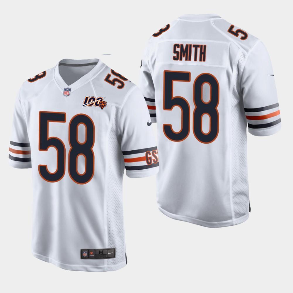 Roquan Smith Chicago Bears 100th Season Game Jersey - White