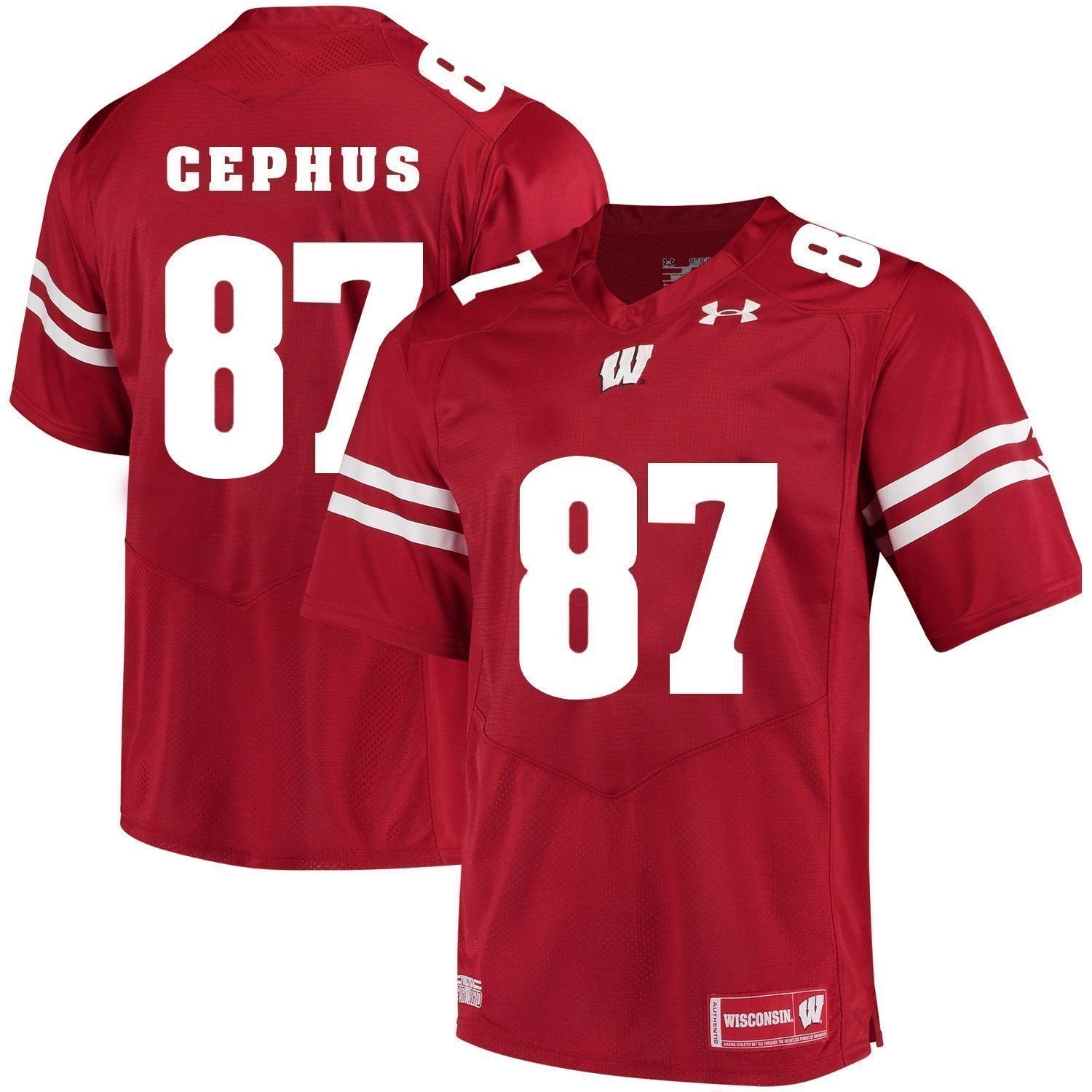 Quintez Cephus Wisconsin Badgers Football Jersey Red