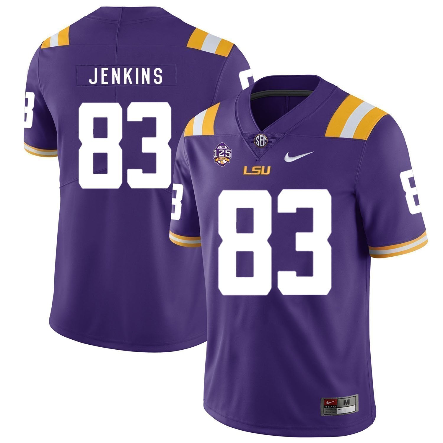 Jaray Jenkins LSU Tigers Football Jersey - Purple