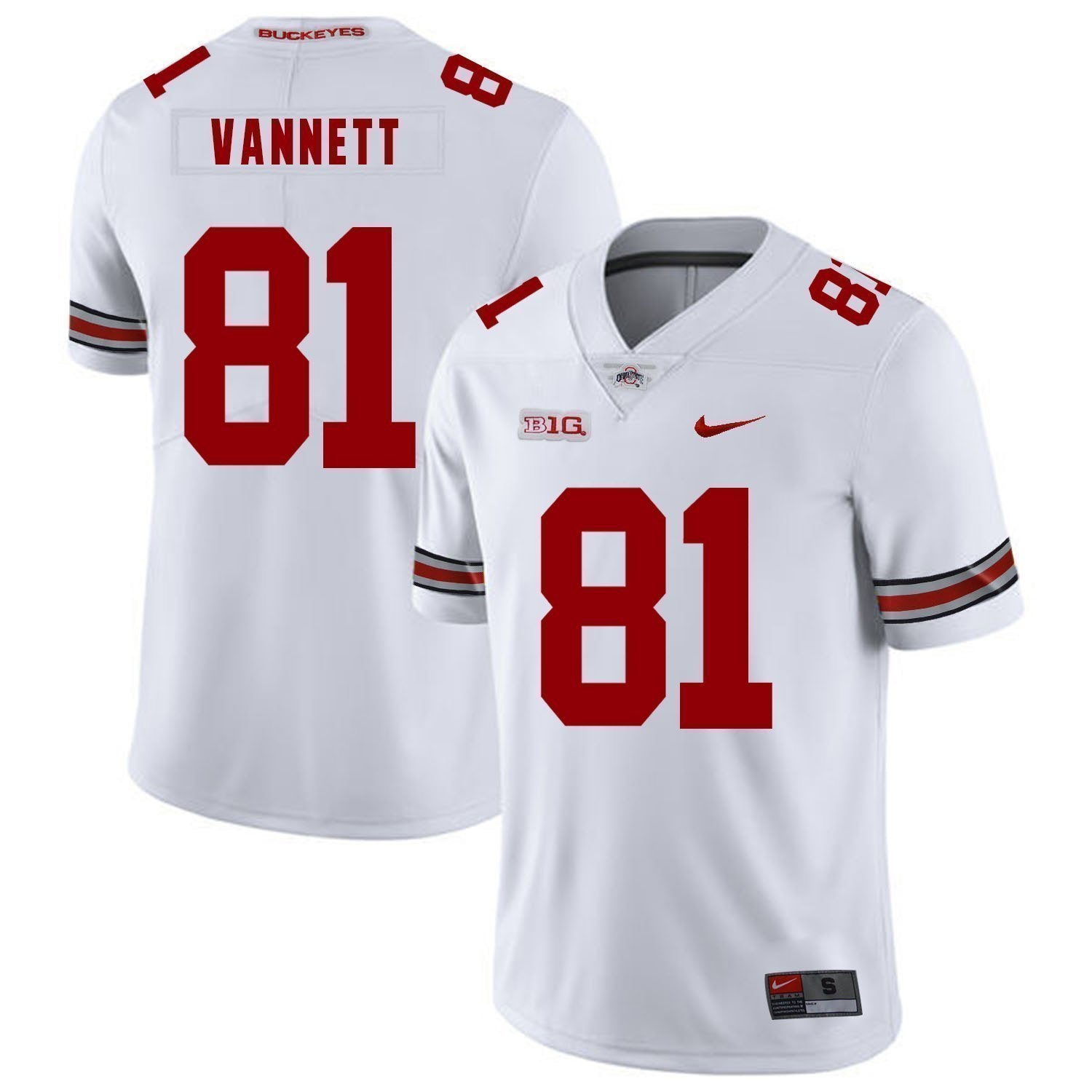 Nick Vannett Ohio State Buckeyes Football Jersey - White