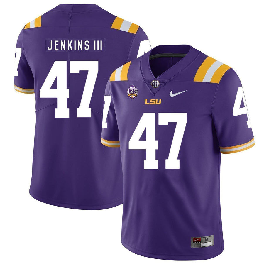 Nelson Jenkins III LSU Tigers Football Jersey - Purple