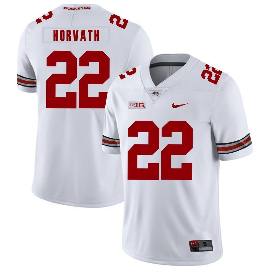 Les Horvath Ohio State Buckeyes Football Jersey - White