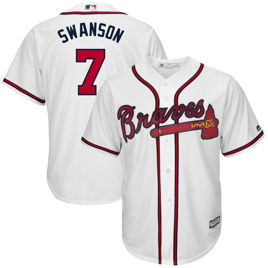 Dansby Swanson Atlanta Braves Baseball Player Jersey