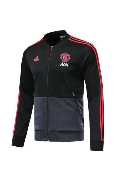 Manchester United Black Tracksuit Training Jackets and Pants 2018/19