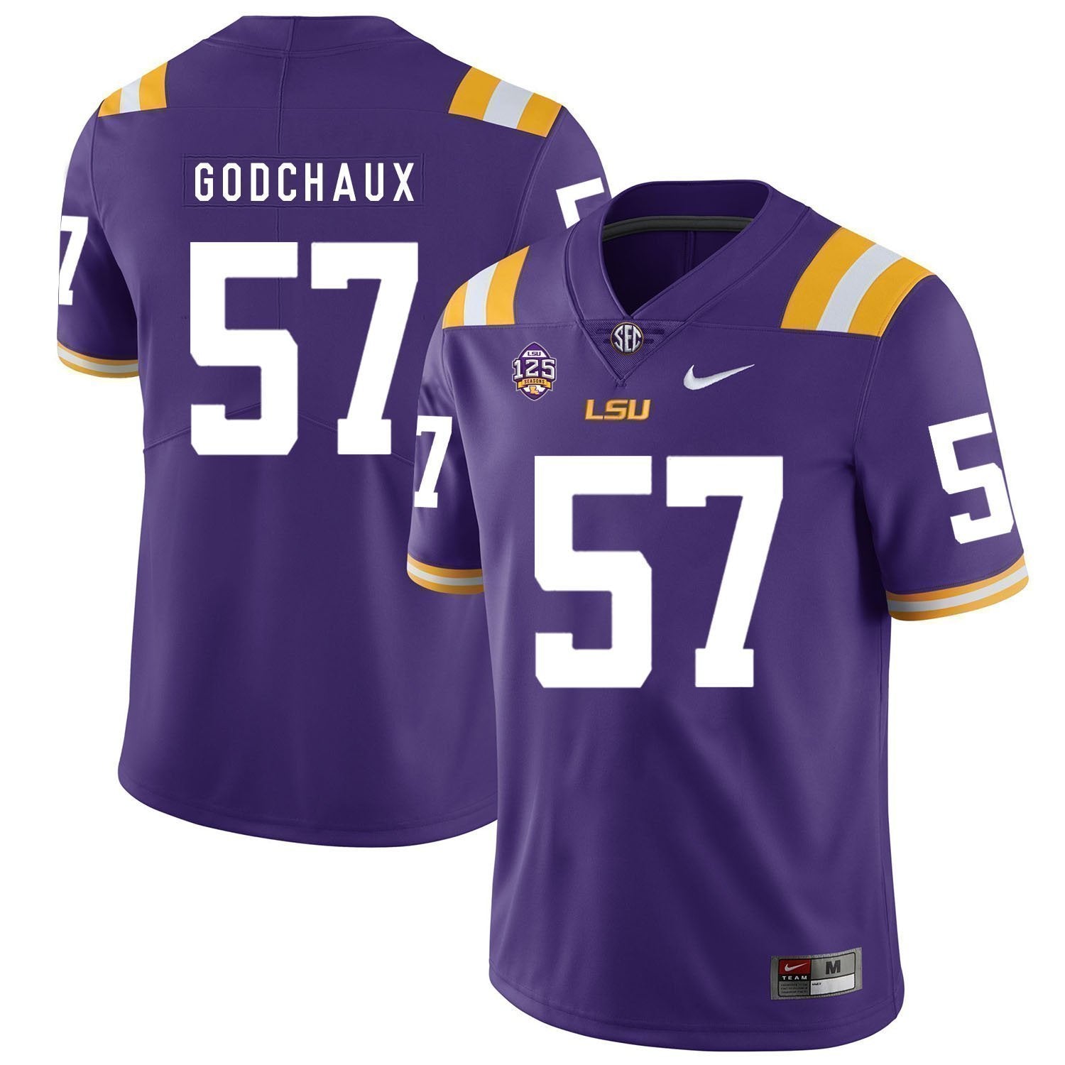 Davon Godchaux LSU Tigers Football Jersey - Purple