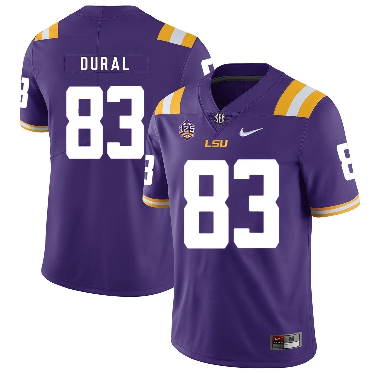 Travin Dural LSU Tigers Football Jersey - Purple