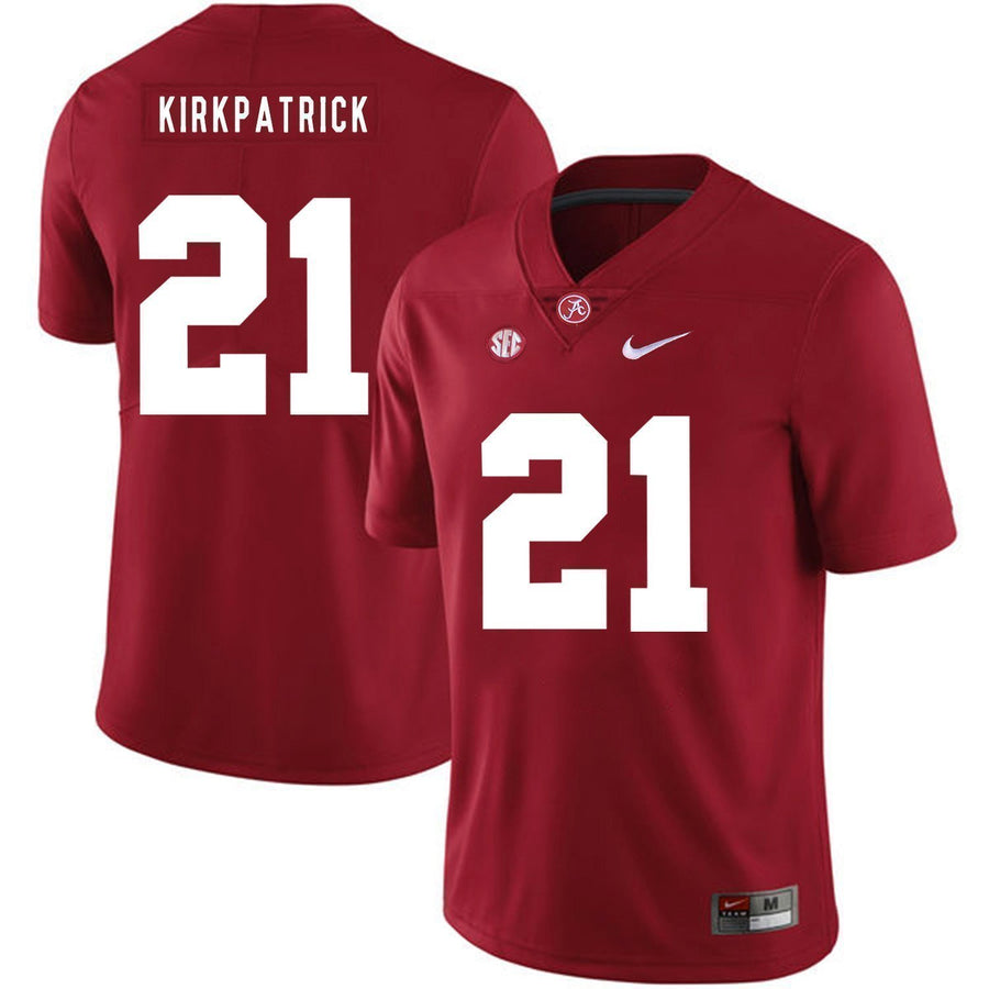 Dre Kirkpatrick Alabama Crimson Tide Football Jersey-Red