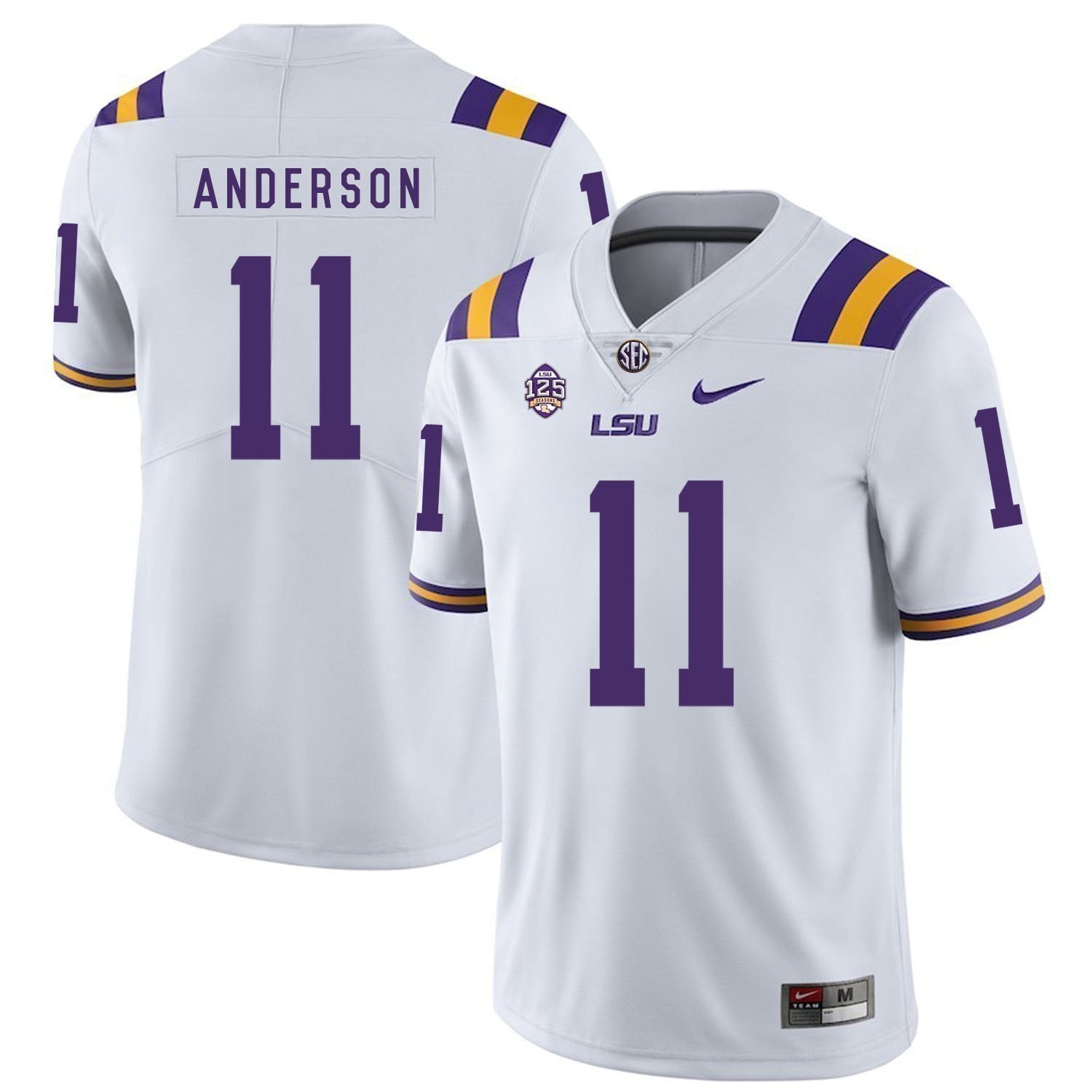 Dee Anderson LSU Tigers Football Jersey - White