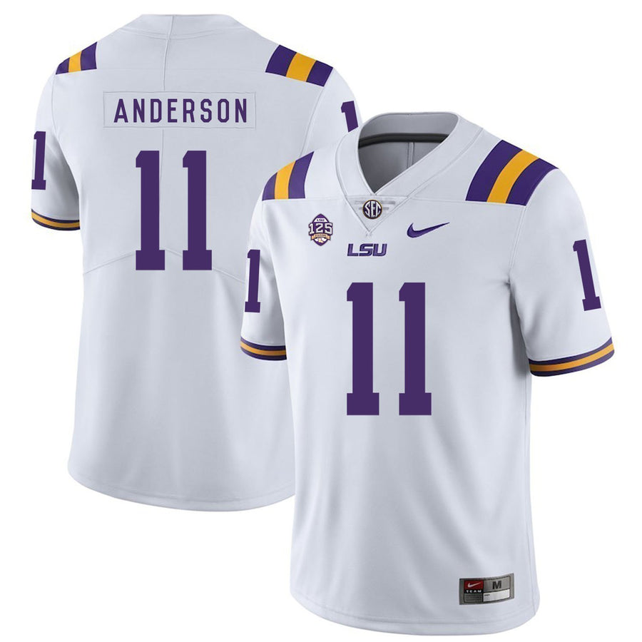 Dee Anderson LSU Tigers Football Jersey - White