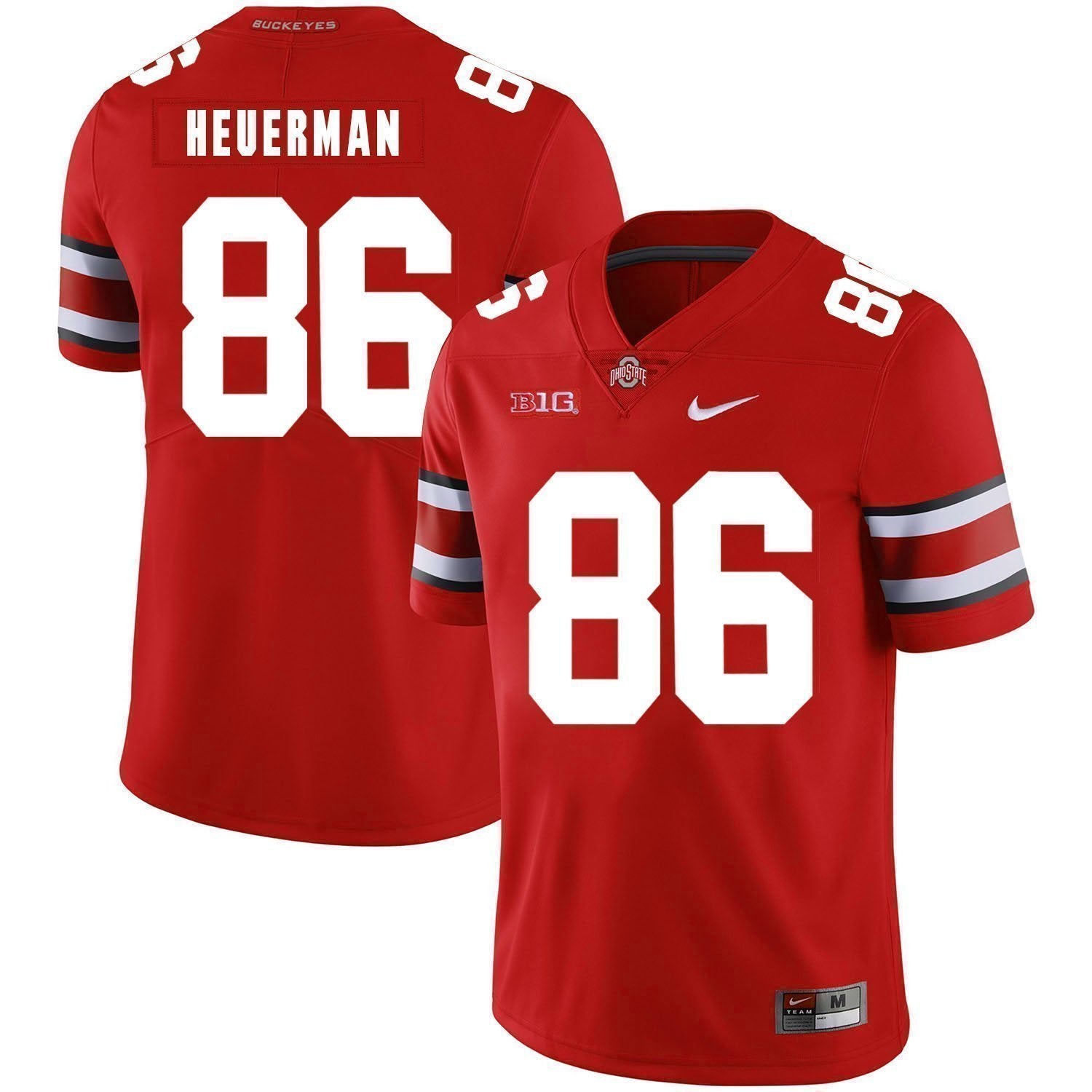 Jeff Heuerman Ohio State Buckeyes Football Jersey - Red