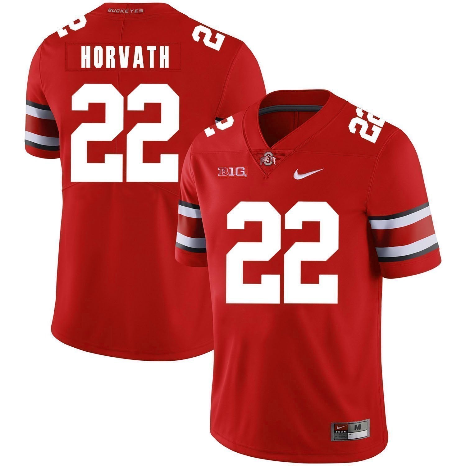 Les Horvath Ohio State Buckeyes Football Jersey - Red