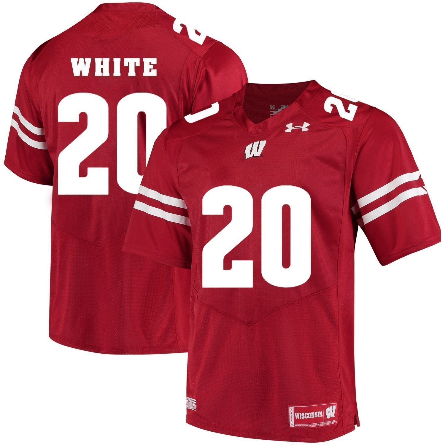 James White Wisconsin Badgers Football Jersey Red