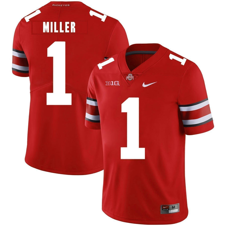 Braxton Miller #1 Ohio State Buckeyes Football Jersey - Red