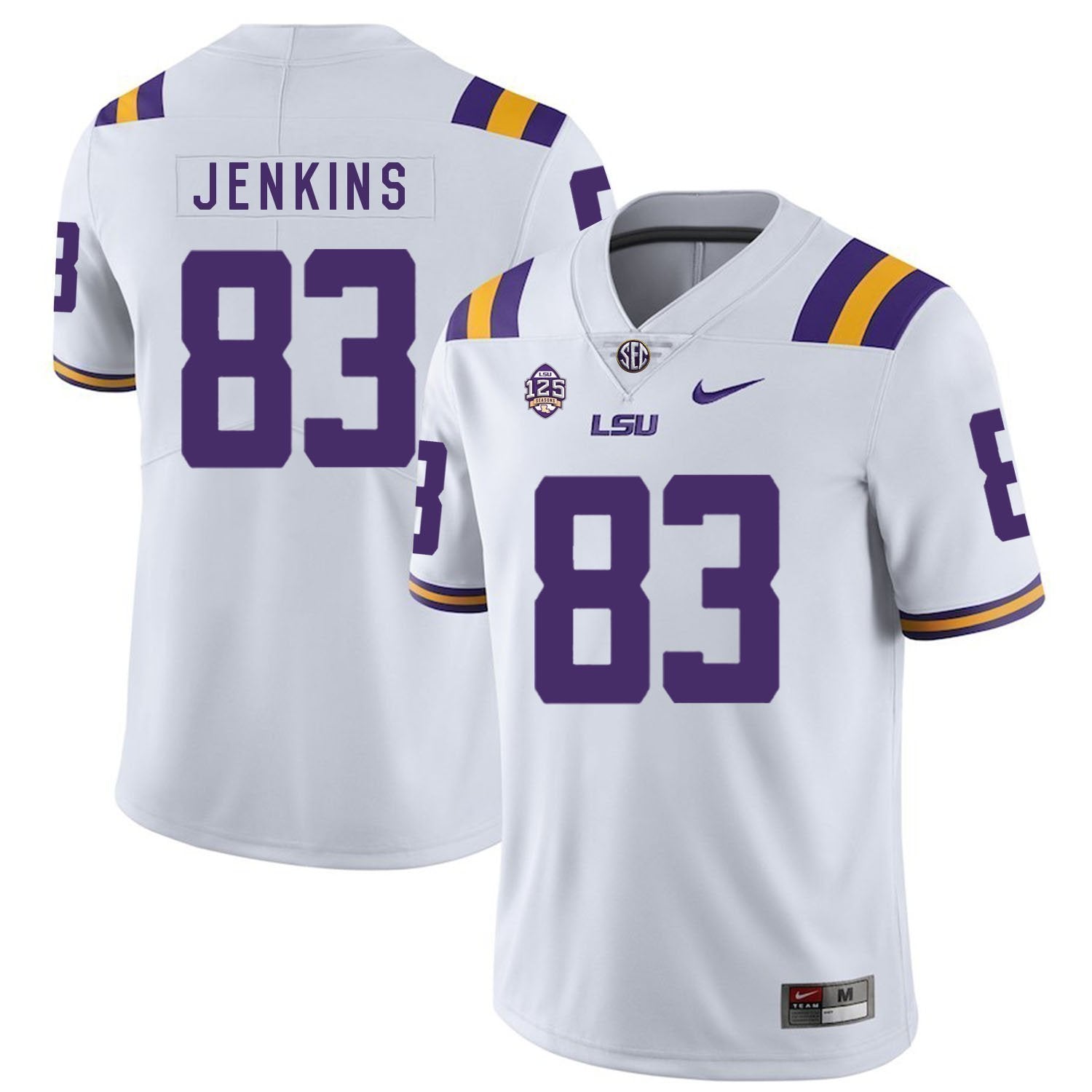 Jaray Jenkins LSU Tigers Football Jersey - White