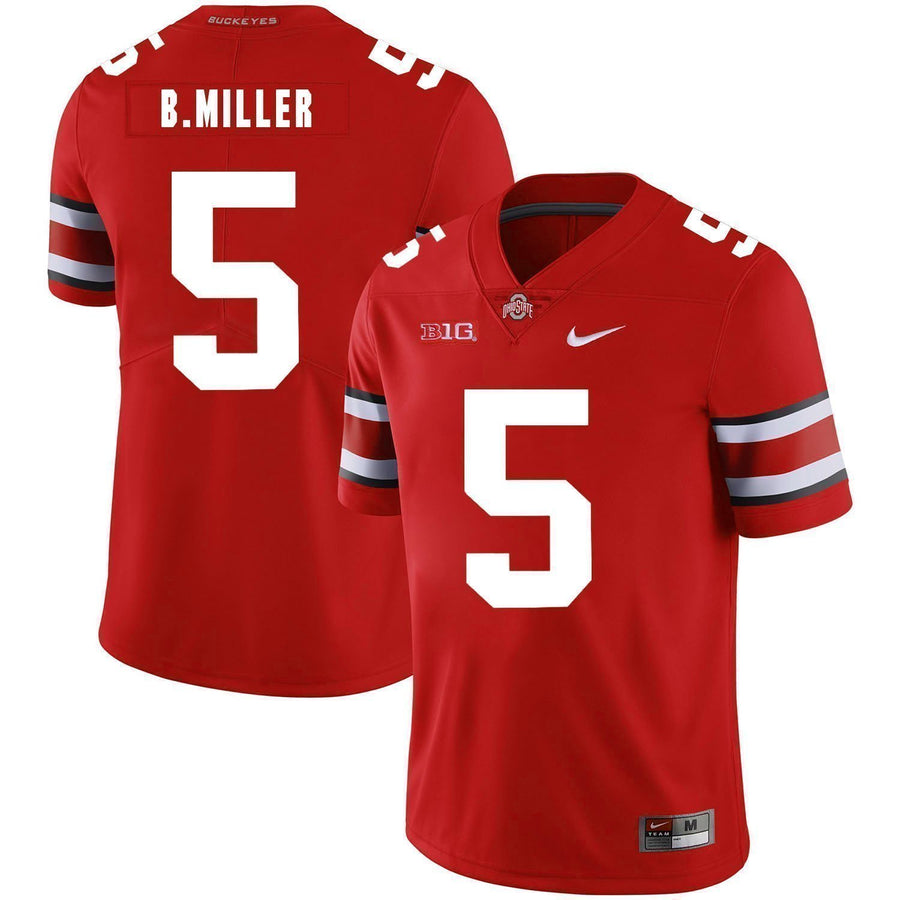 Braxton Miller #5 Ohio State Buckeyes Football Jersey - Red
