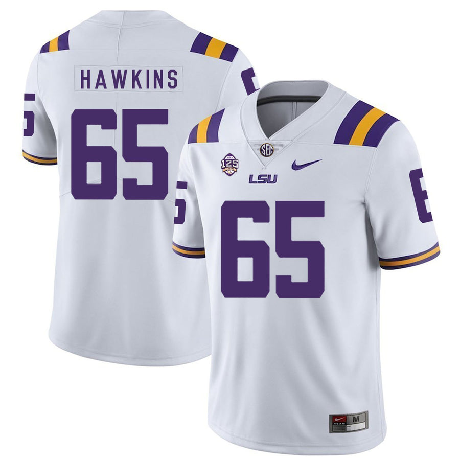 Jerald Hawkins LSU Tigers Football Jersey - White