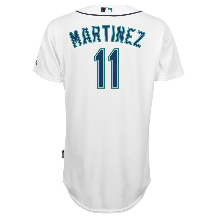 Men's Seattle Mariners Edgar Martinez Majestic White Home Cool Base Player Jersey