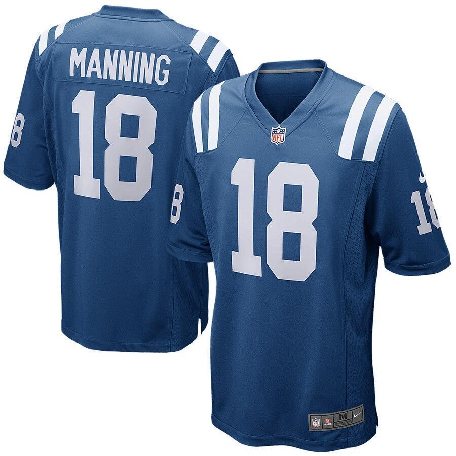Peyton Manning 18 Indianapolis Colts Retired Player Game Jersey