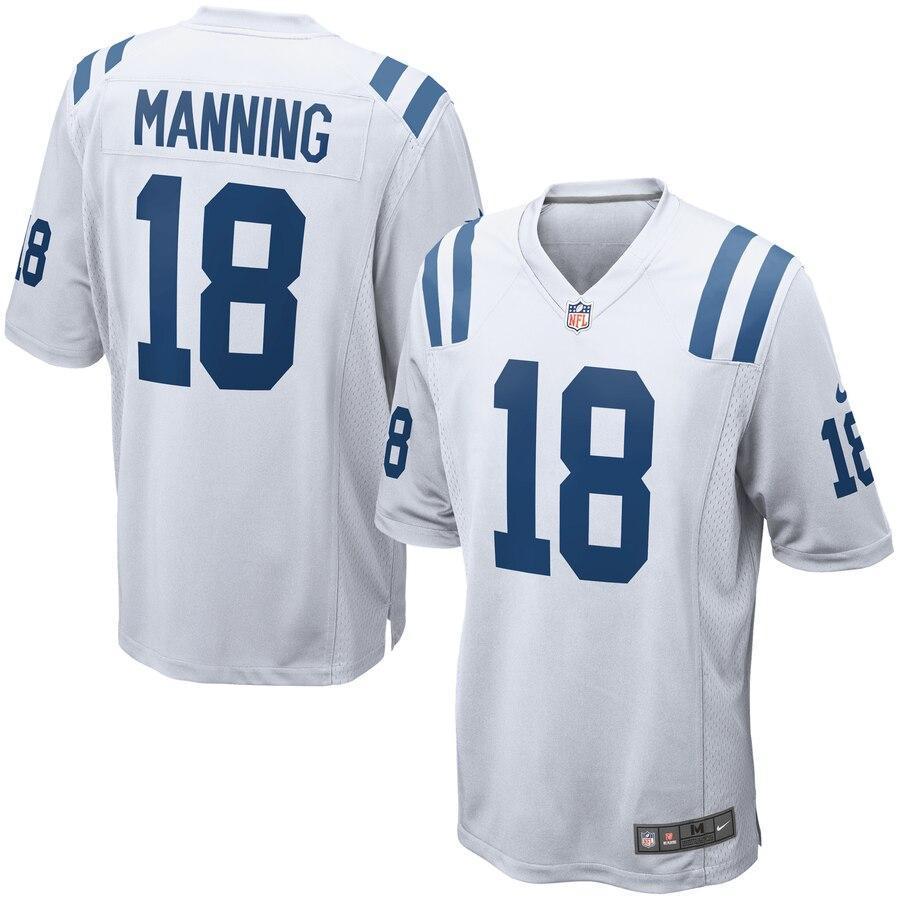 Peyton Manning 18 Indianapolis Colts Retired Player Game Jersey